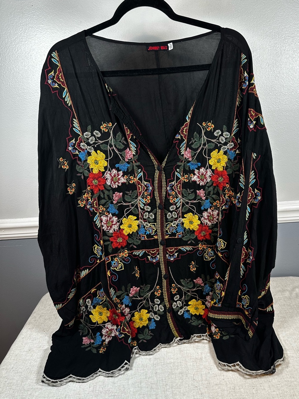 Johnny Was Cabo Blouse Size 2XL